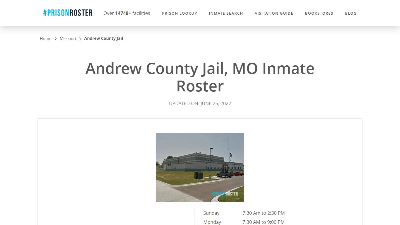 Andrew County Jail, MO Inmate Roster - Prisonroster