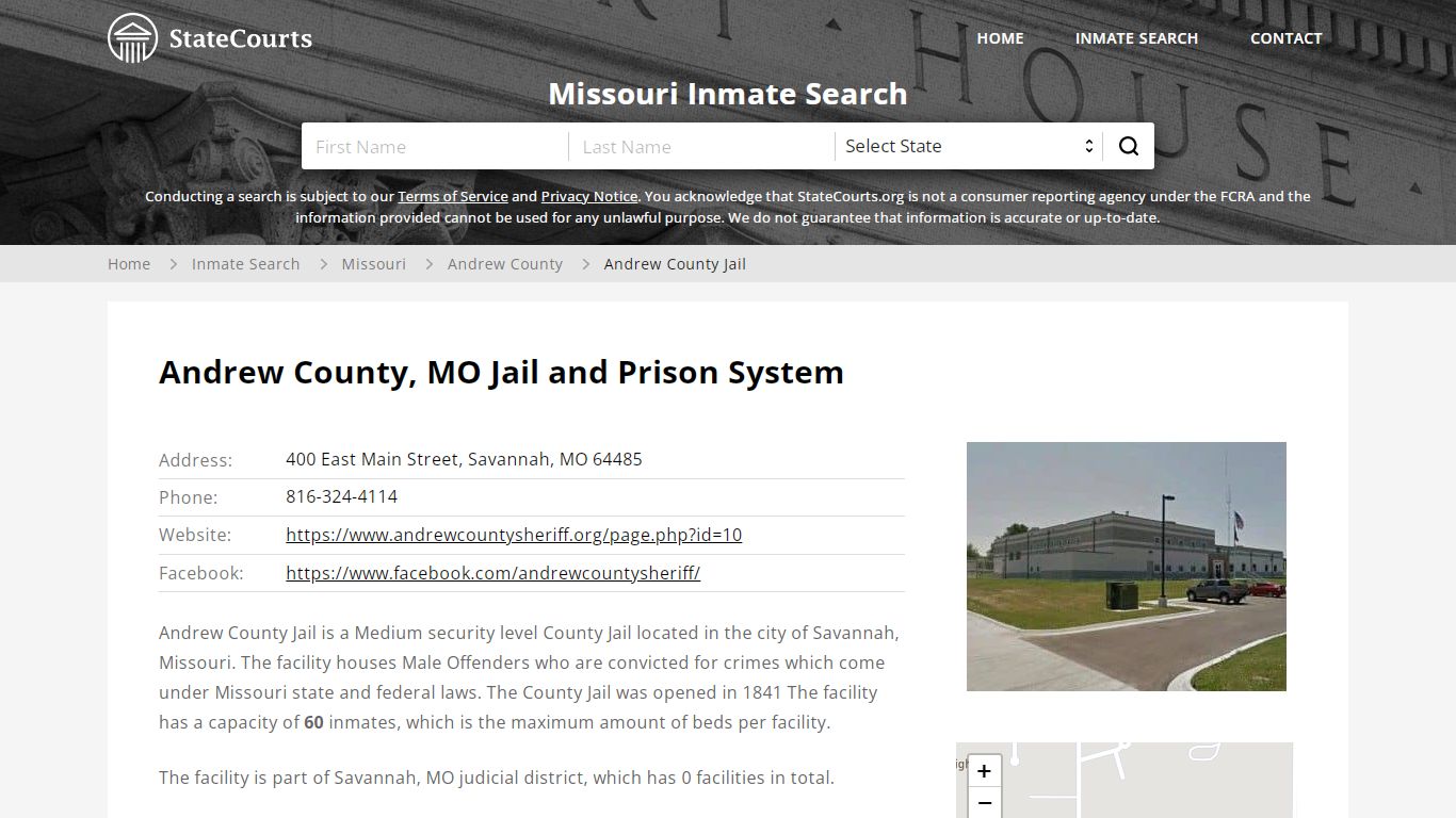 Andrew County Jail Inmate Records Search, Missouri - StateCourts